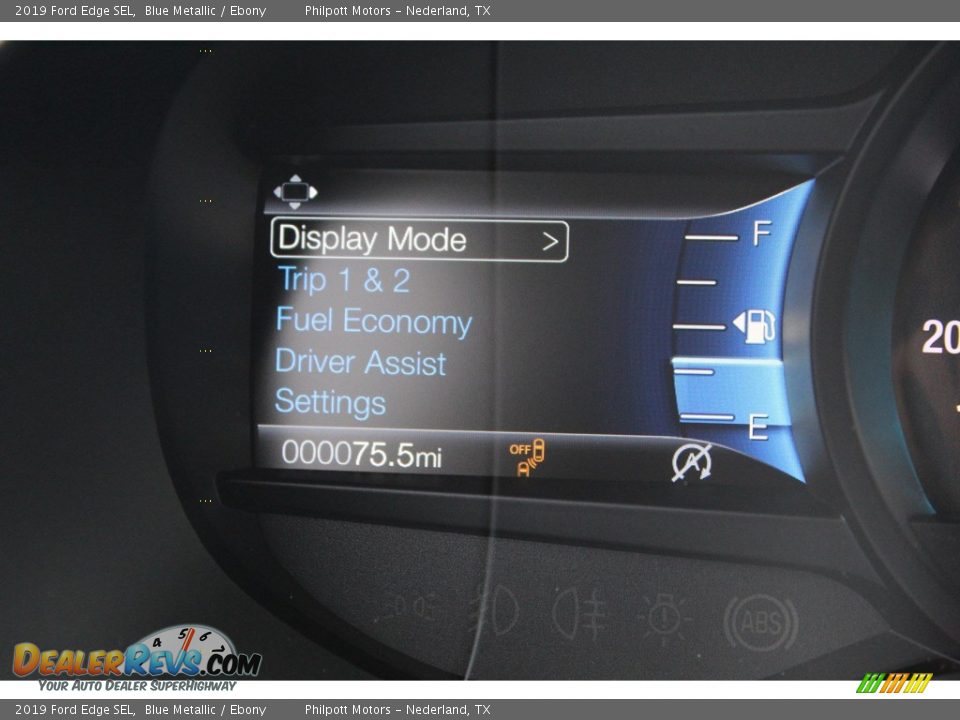 2019 Ford Edge SEL Blue Metallic / Ebony Photo #15
