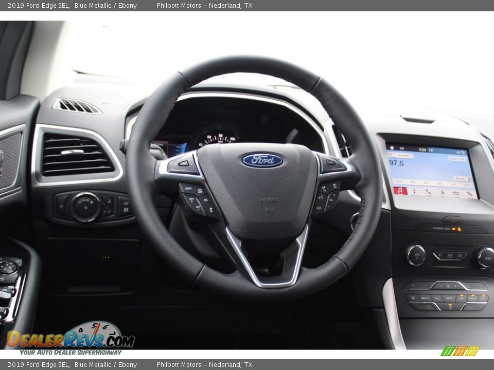2019 Ford Edge SEL Blue Metallic / Ebony Photo #23