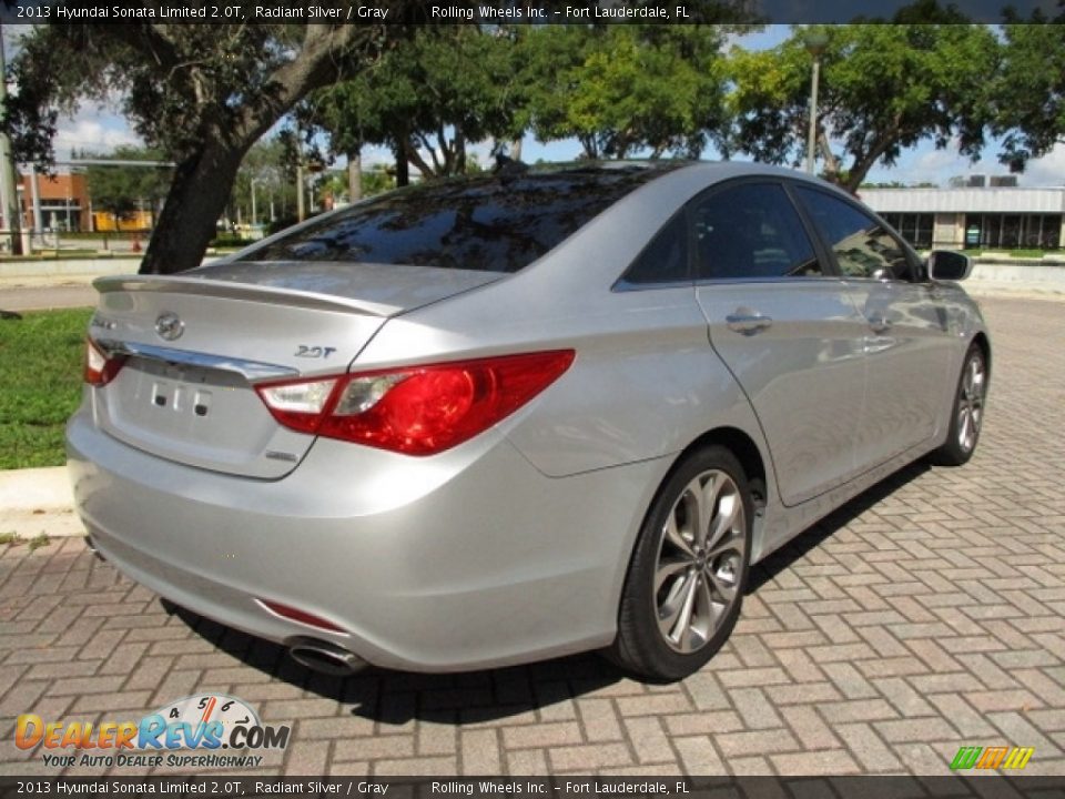 2013 Hyundai Sonata Limited 2.0T Radiant Silver / Gray Photo #7