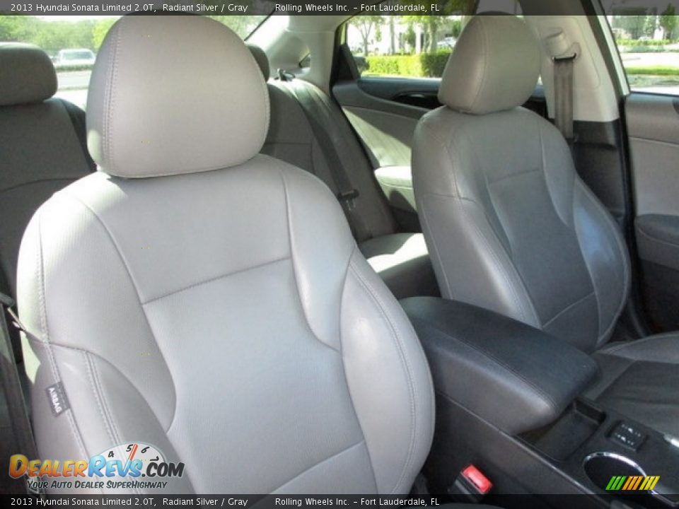 2013 Hyundai Sonata Limited 2.0T Radiant Silver / Gray Photo #12