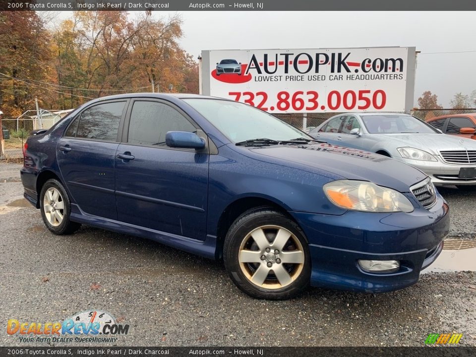 2006 Toyota Corolla S Indigo Ink Pearl / Dark Charcoal Photo #1