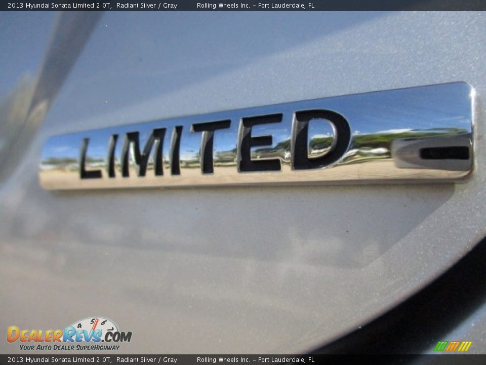 2013 Hyundai Sonata Limited 2.0T Radiant Silver / Gray Photo #20