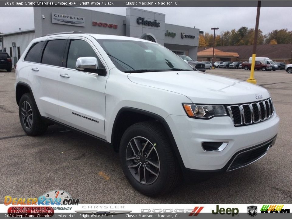 2020 Jeep Grand Cherokee Limited 4x4 Bright White / Black Photo #1