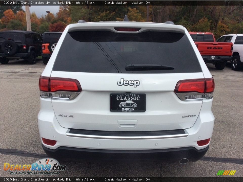 2020 Jeep Grand Cherokee Limited 4x4 Bright White / Black Photo #8