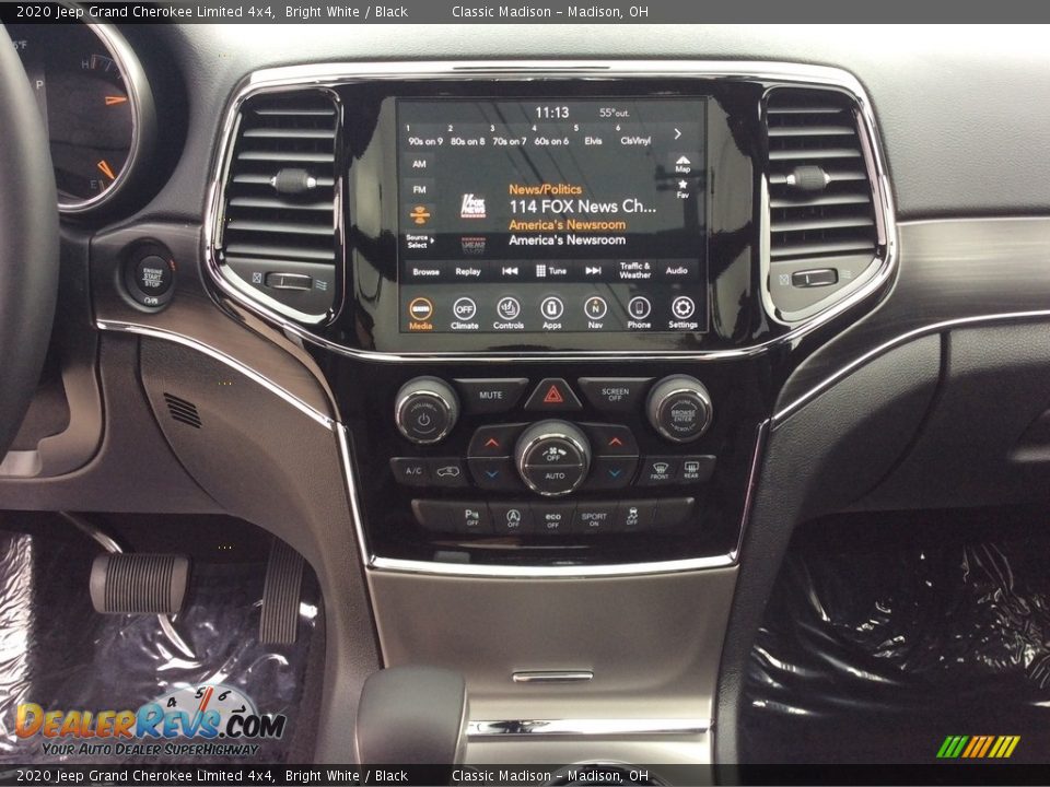 2020 Jeep Grand Cherokee Limited 4x4 Bright White / Black Photo #14