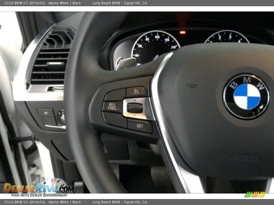 2019 BMW X3 sDrive30i Alpine White / Black Photo #14