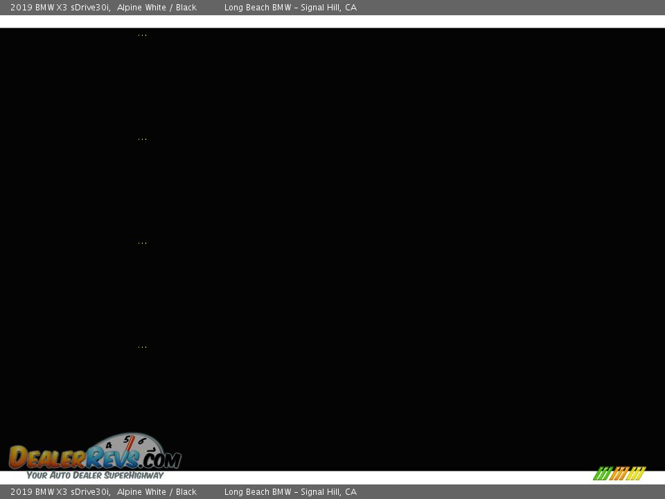 2019 BMW X3 sDrive30i Alpine White / Black Photo #25