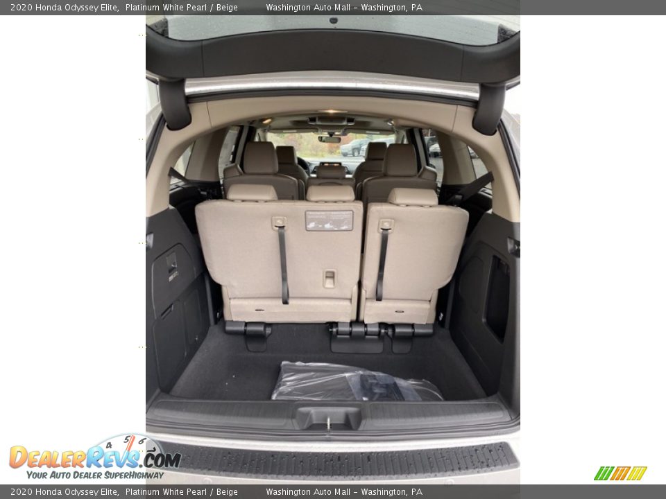 2020 Honda Odyssey Elite Platinum White Pearl / Beige Photo #22