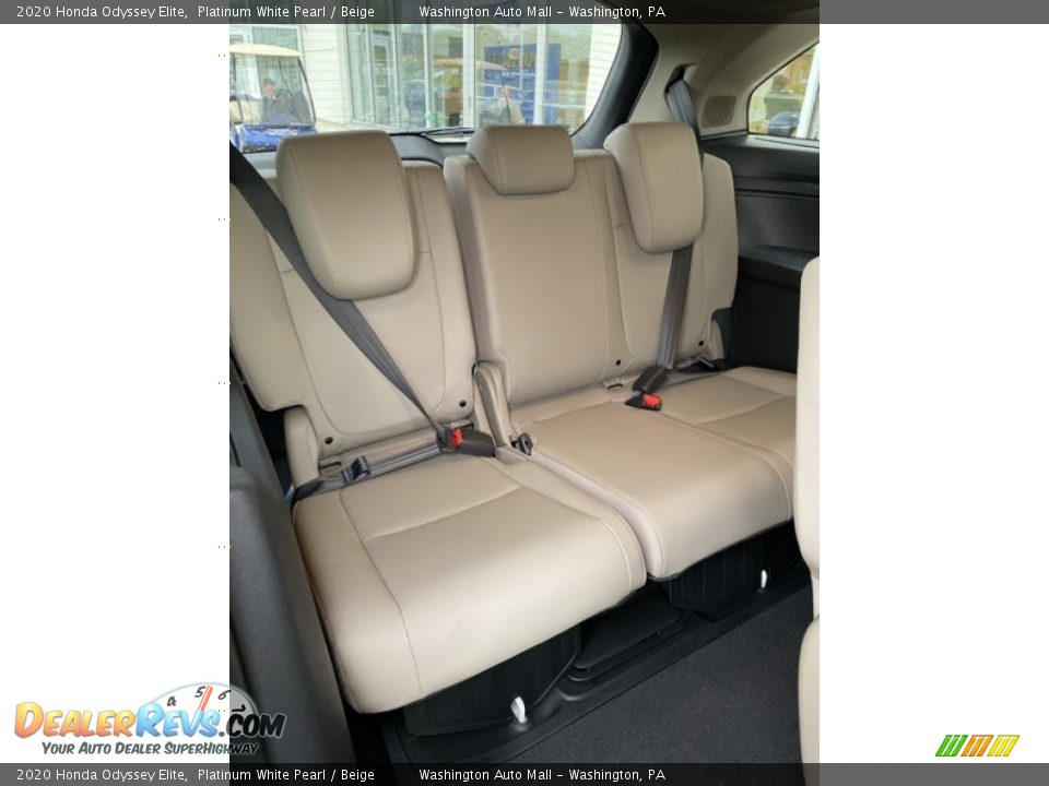 2020 Honda Odyssey Elite Platinum White Pearl / Beige Photo #27