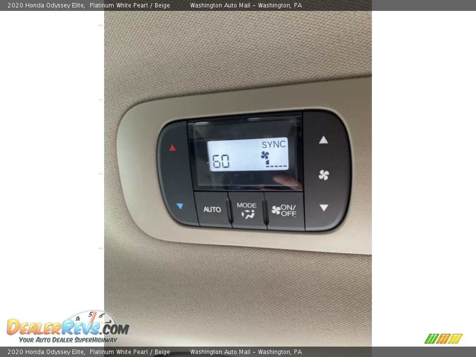 2020 Honda Odyssey Elite Platinum White Pearl / Beige Photo #29