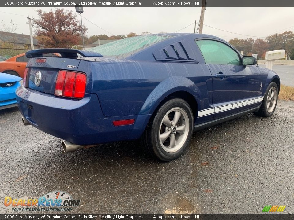 2006 Ford Mustang V6 Premium Coupe Satin Silver Metallic / Light Graphite Photo #3
