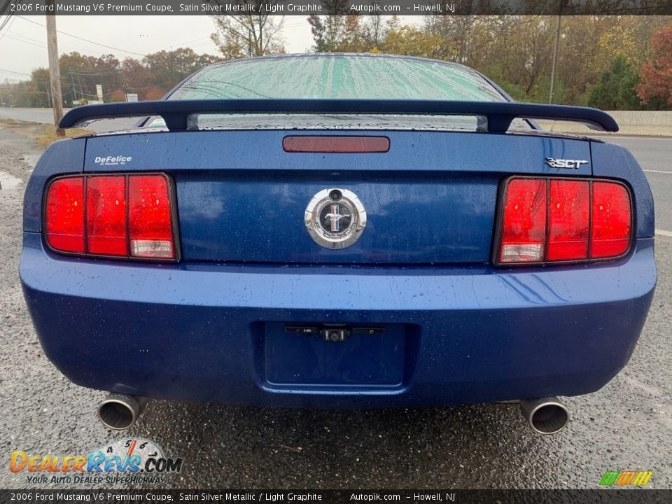 2006 Ford Mustang V6 Premium Coupe Satin Silver Metallic / Light Graphite Photo #4