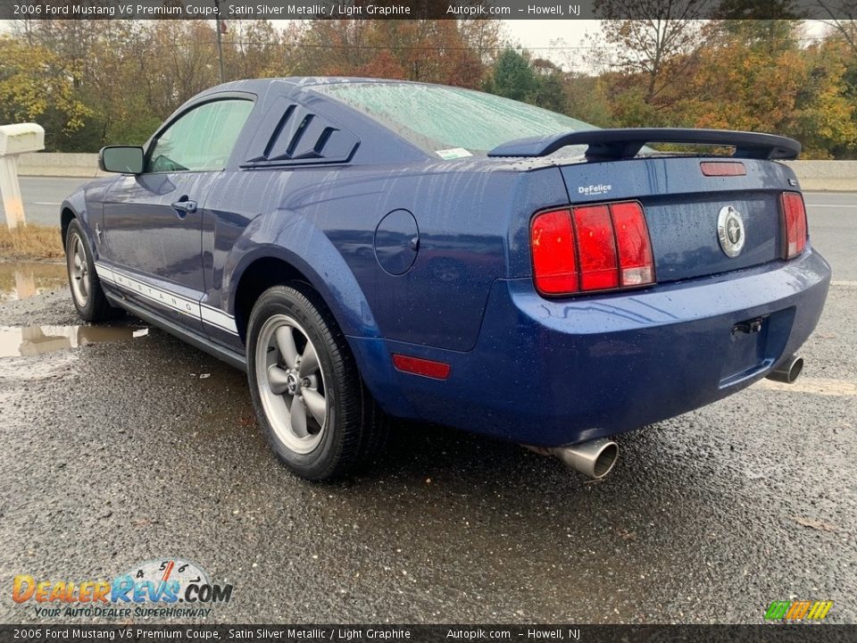 2006 Ford Mustang V6 Premium Coupe Satin Silver Metallic / Light Graphite Photo #5