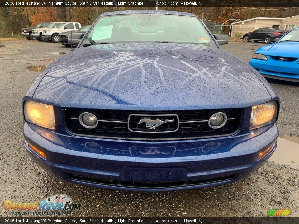 2006 Ford Mustang V6 Premium Coupe Satin Silver Metallic / Light Graphite Photo #8