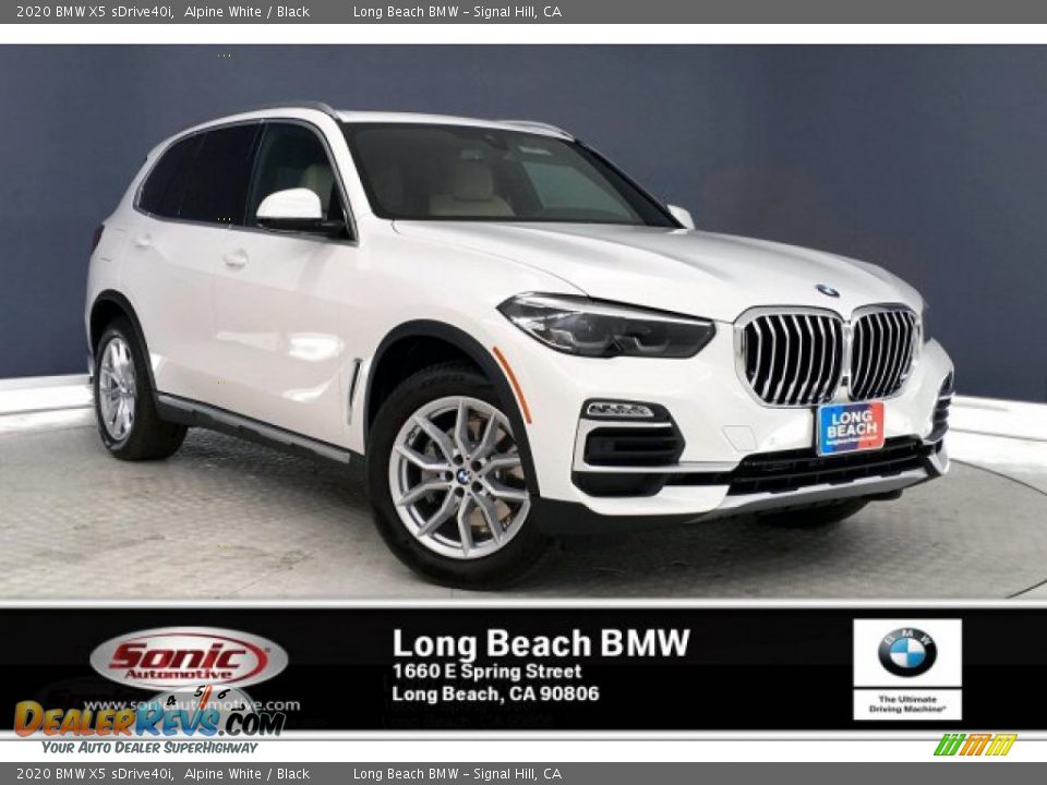 2020 BMW X5 sDrive40i Alpine White / Black Photo #1