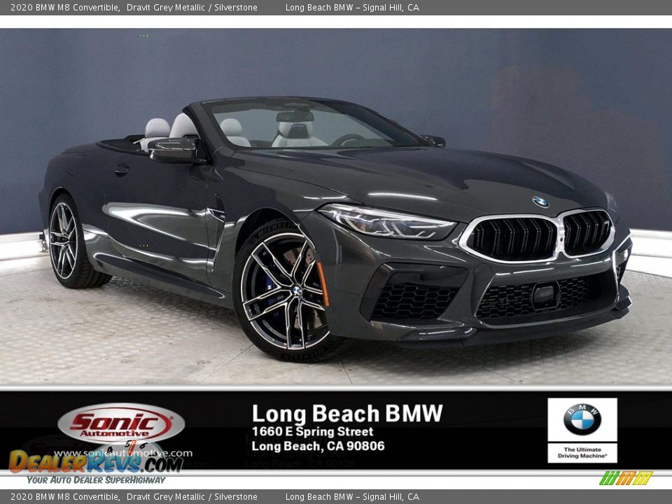 2020 BMW M8 Convertible Dravit Grey Metallic / Silverstone Photo #1