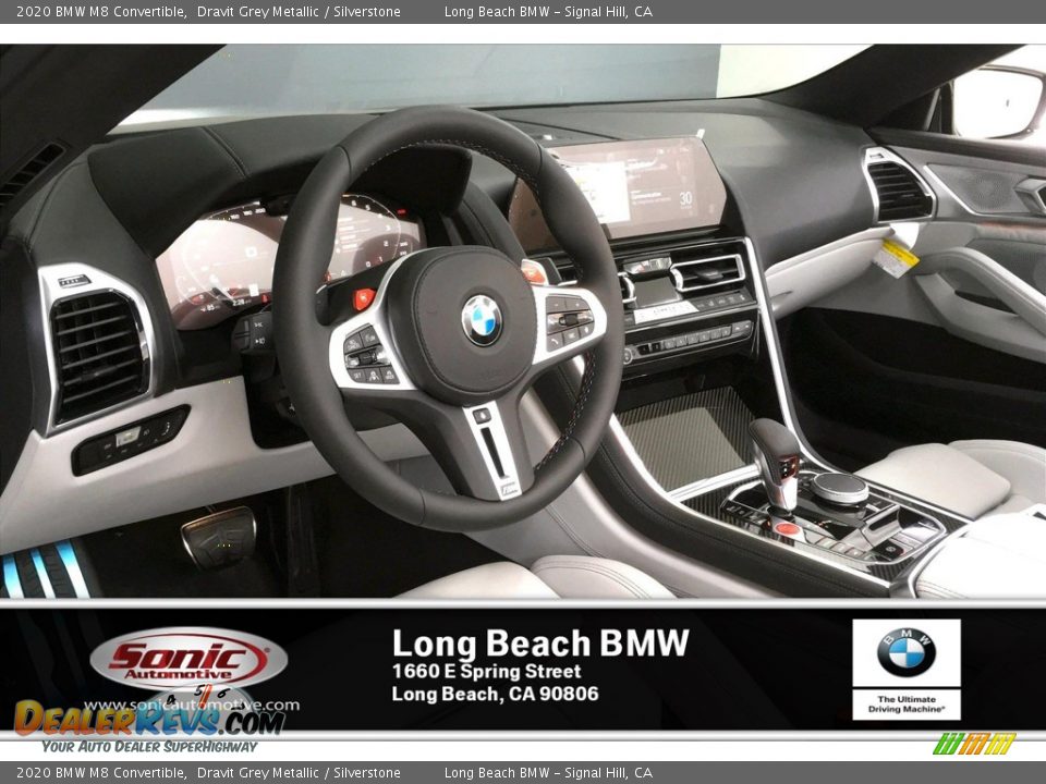 2020 BMW M8 Convertible Dravit Grey Metallic / Silverstone Photo #4