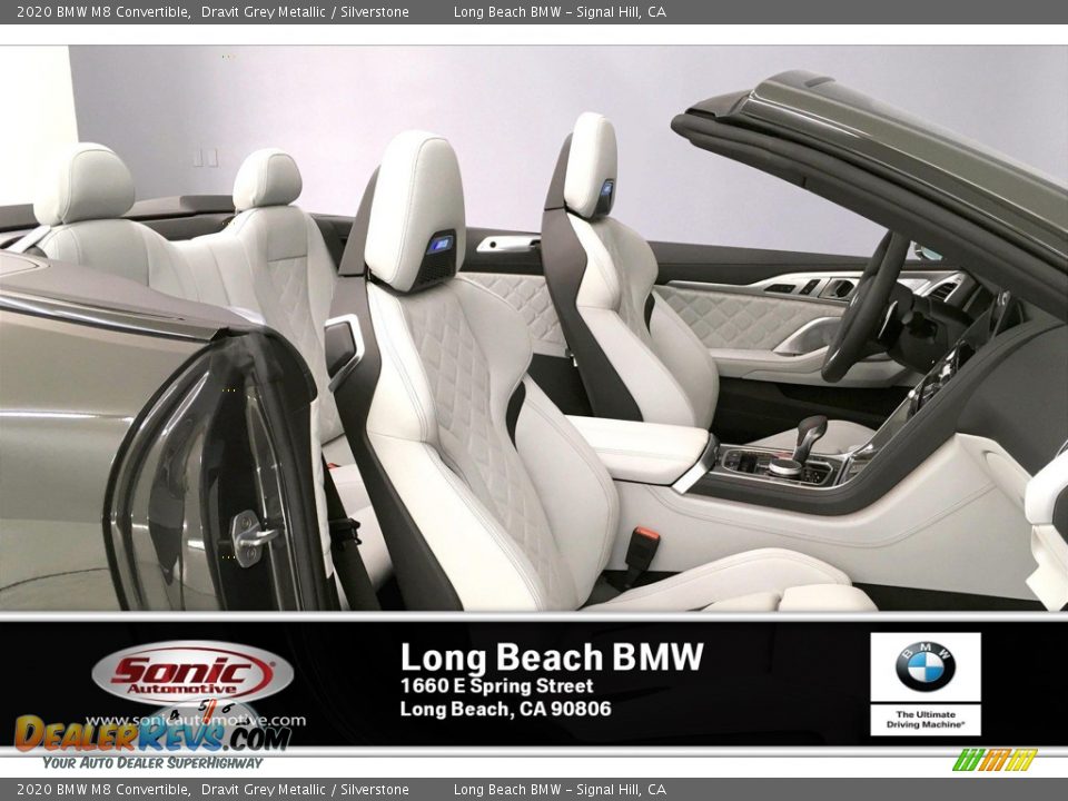 2020 BMW M8 Convertible Dravit Grey Metallic / Silverstone Photo #7