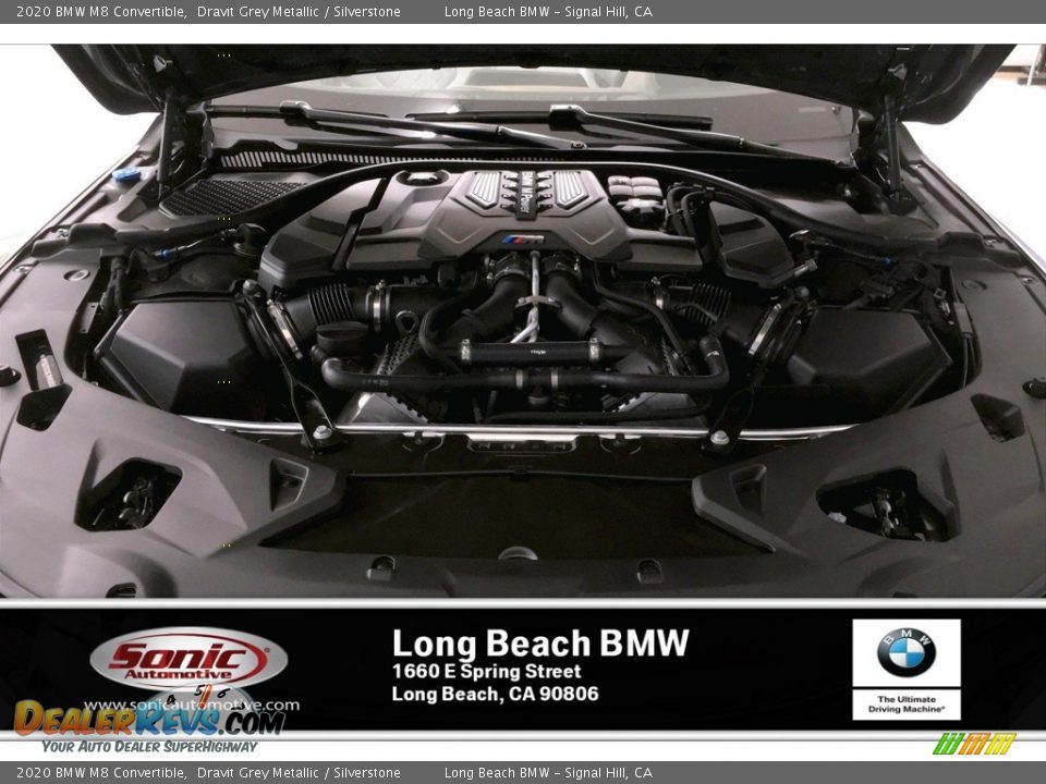 2020 BMW M8 Convertible Dravit Grey Metallic / Silverstone Photo #8