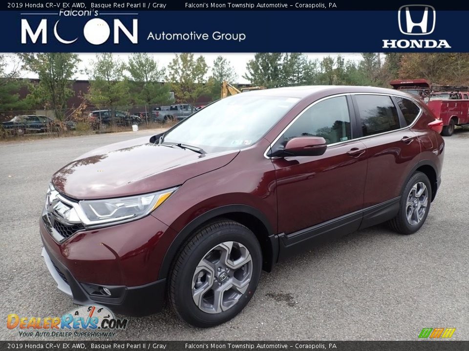 2019 Honda CR-V EX AWD Basque Red Pearl II / Gray Photo #1