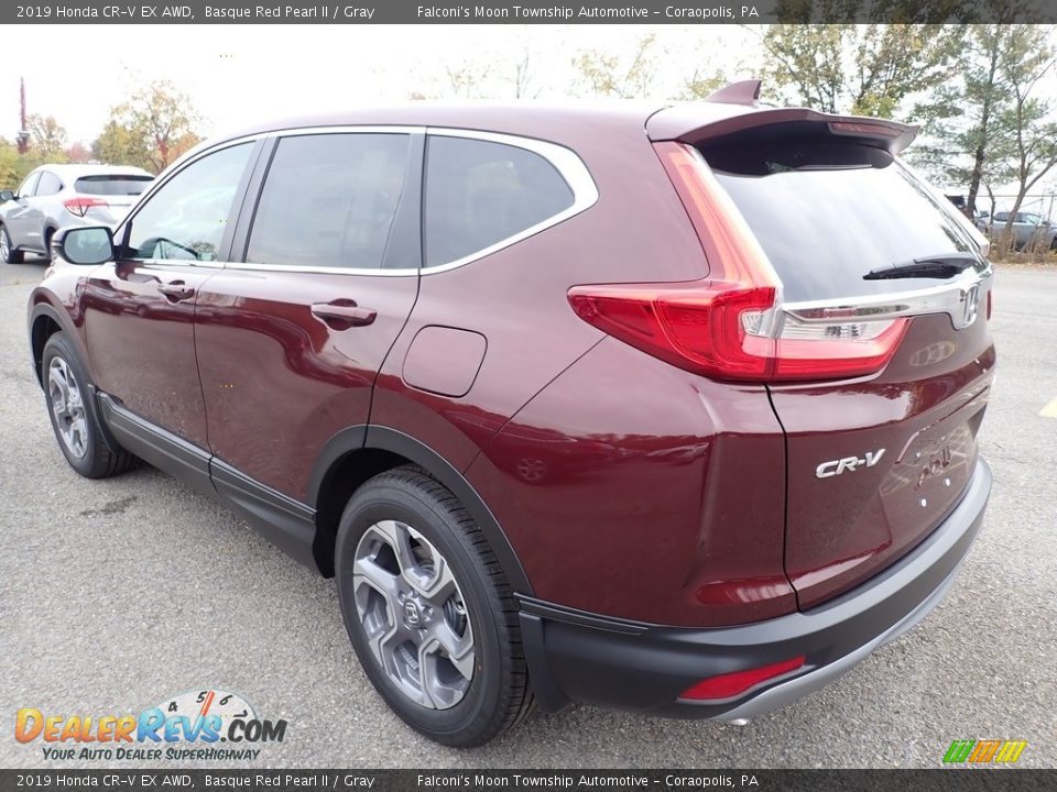 2019 Honda CR-V EX AWD Basque Red Pearl II / Gray Photo #2