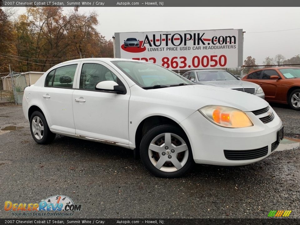 2007 Chevrolet Cobalt LT Sedan Summit White / Gray Photo #1