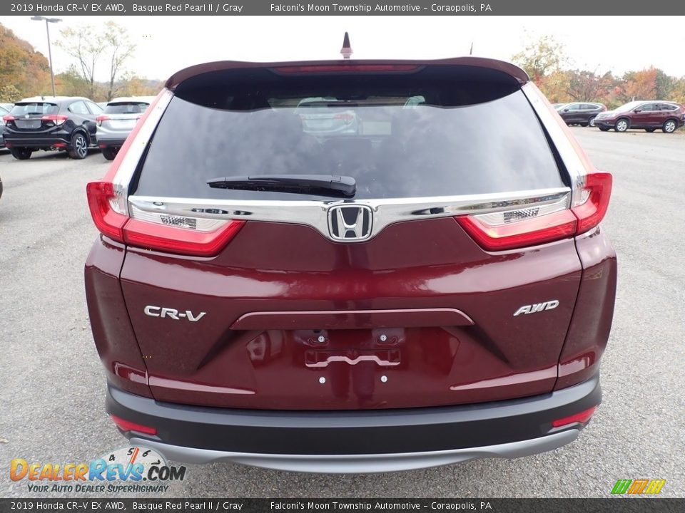 2019 Honda CR-V EX AWD Basque Red Pearl II / Gray Photo #3