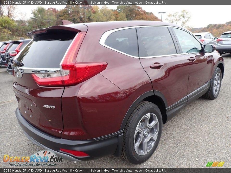 2019 Honda CR-V EX AWD Basque Red Pearl II / Gray Photo #4
