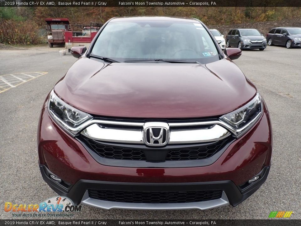 2019 Honda CR-V EX AWD Basque Red Pearl II / Gray Photo #6