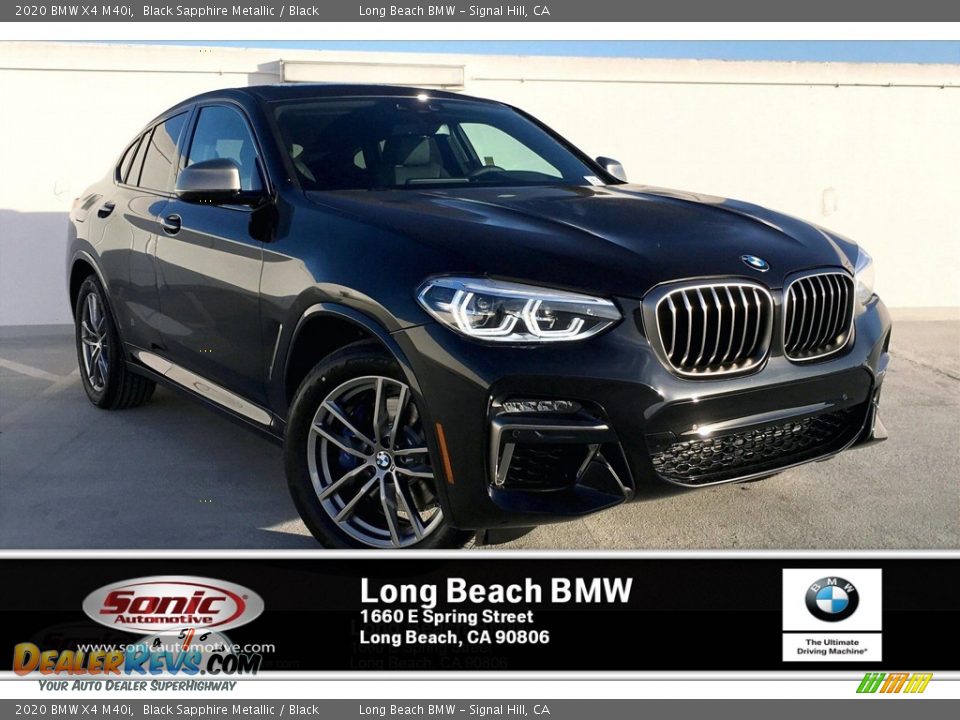 2020 BMW X4 M40i Black Sapphire Metallic / Black Photo #1