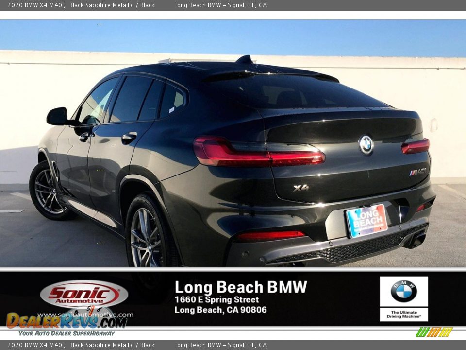 2020 BMW X4 M40i Black Sapphire Metallic / Black Photo #2