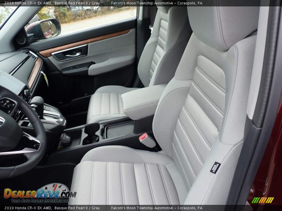 2019 Honda CR-V EX AWD Basque Red Pearl II / Gray Photo #8