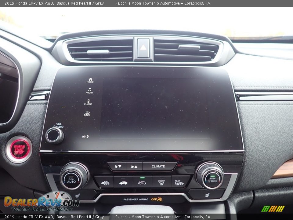 2019 Honda CR-V EX AWD Basque Red Pearl II / Gray Photo #14