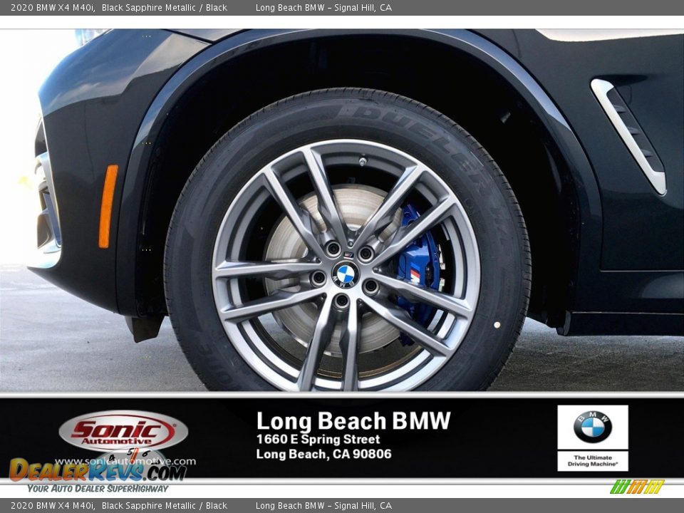 2020 BMW X4 M40i Black Sapphire Metallic / Black Photo #9