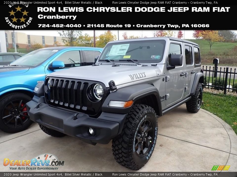 2020 Jeep Wrangler Unlimited Sport 4x4 Billet Silver Metallic / Black Photo #1