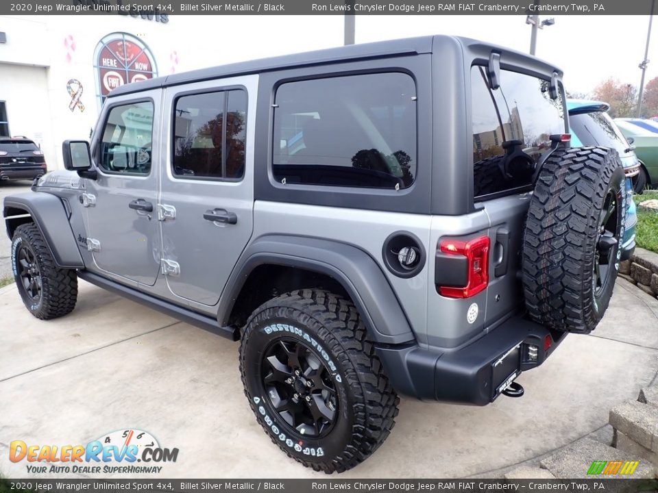 2020 Jeep Wrangler Unlimited Sport 4x4 Billet Silver Metallic / Black Photo #3