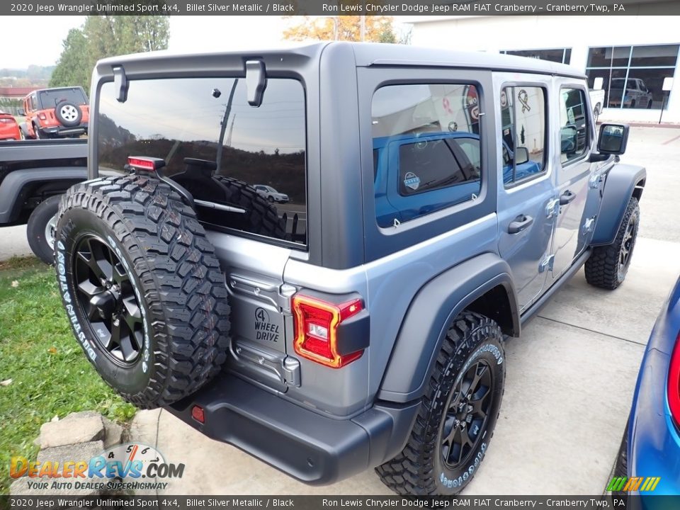 2020 Jeep Wrangler Unlimited Sport 4x4 Billet Silver Metallic / Black Photo #5