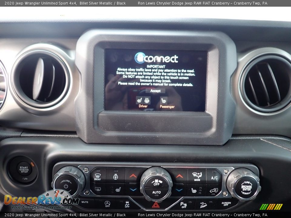 2020 Jeep Wrangler Unlimited Sport 4x4 Billet Silver Metallic / Black Photo #14