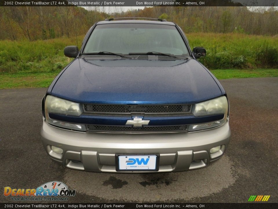 2002 Chevrolet TrailBlazer LTZ 4x4 Indigo Blue Metallic / Dark Pewter Photo #4