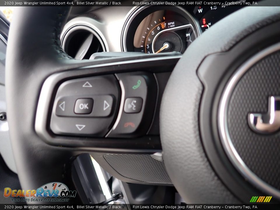 2020 Jeep Wrangler Unlimited Sport 4x4 Billet Silver Metallic / Black Photo #18