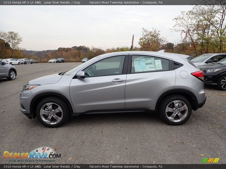 2019 Honda HR-V LX AWD Lunar Silver Metallic / Gray Photo #2