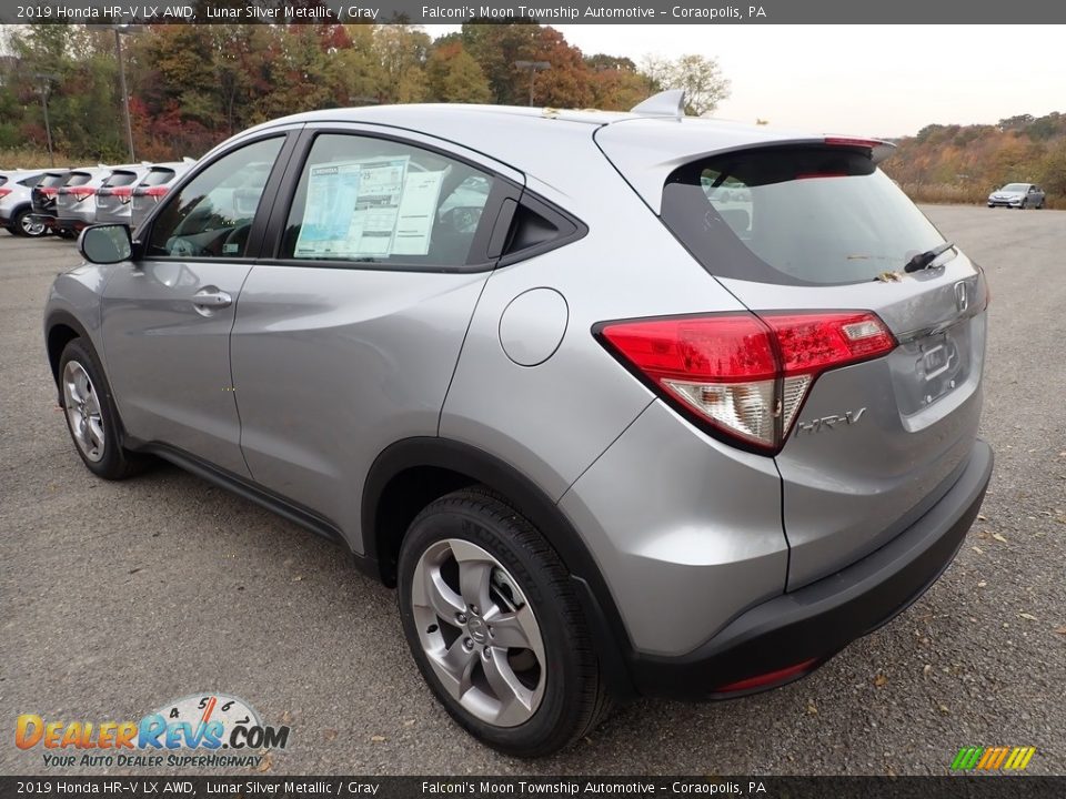 2019 Honda HR-V LX AWD Lunar Silver Metallic / Gray Photo #3