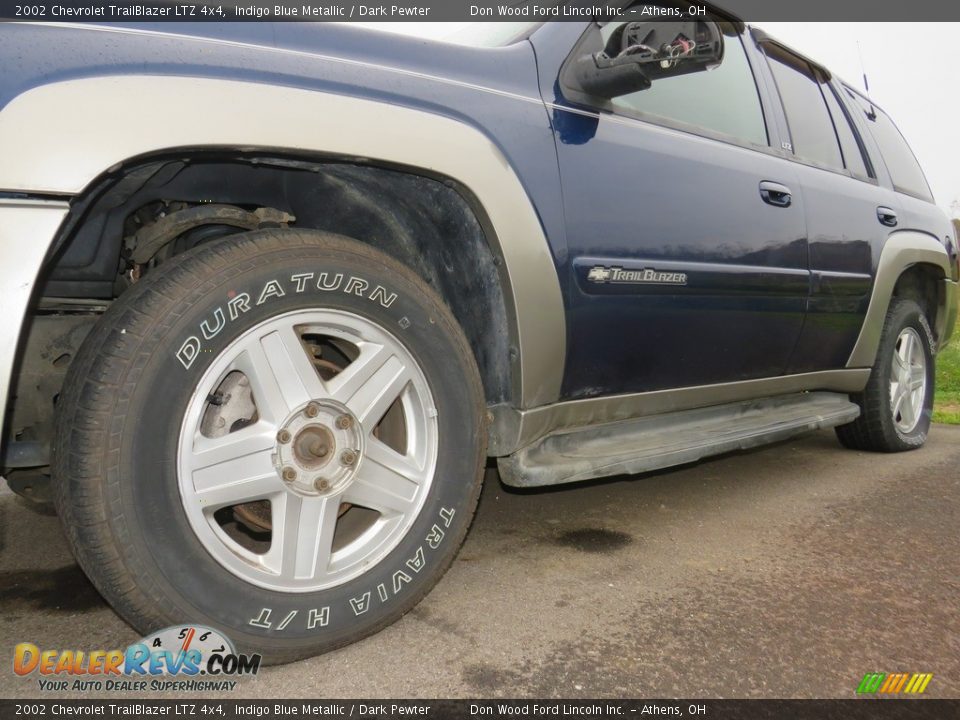 2002 Chevrolet TrailBlazer LTZ 4x4 Indigo Blue Metallic / Dark Pewter Photo #8
