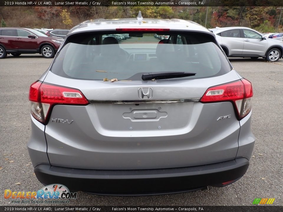 2019 Honda HR-V LX AWD Lunar Silver Metallic / Gray Photo #4