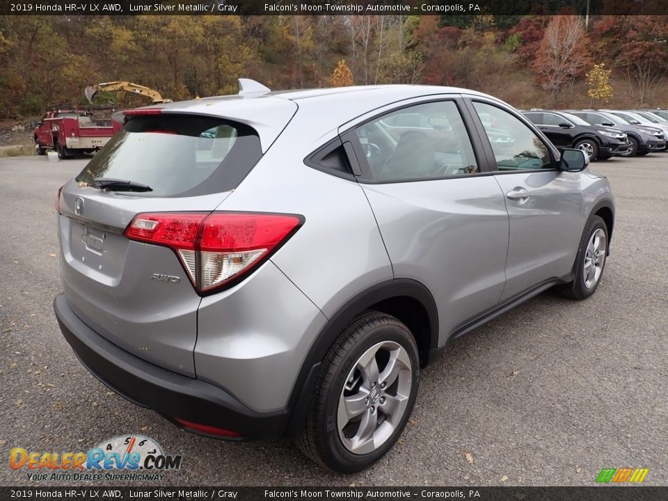 2019 Honda HR-V LX AWD Lunar Silver Metallic / Gray Photo #5