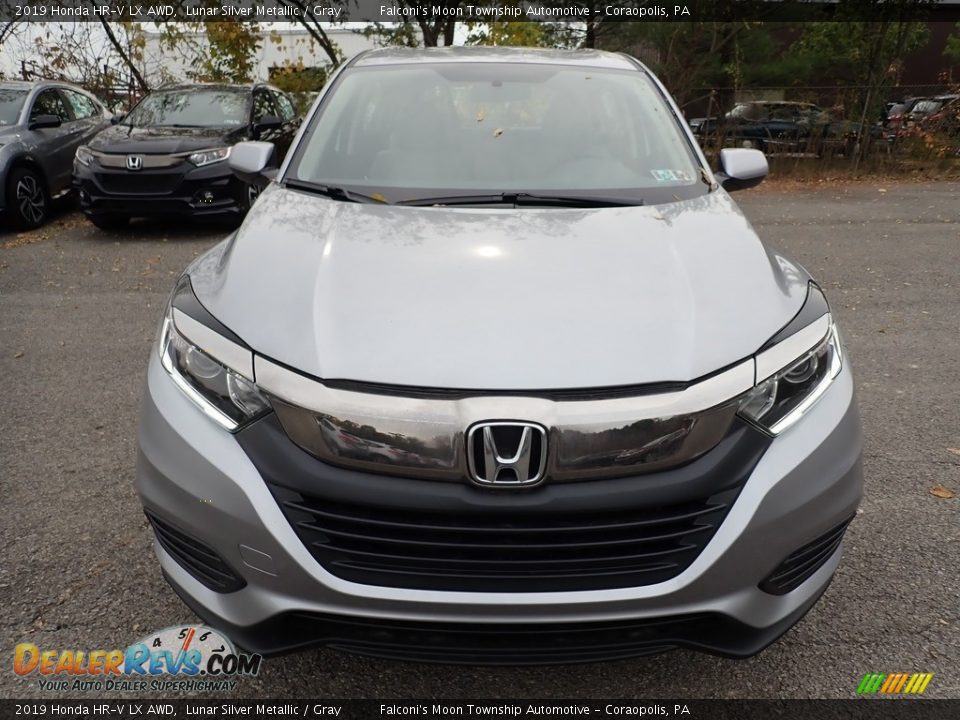 2019 Honda HR-V LX AWD Lunar Silver Metallic / Gray Photo #7