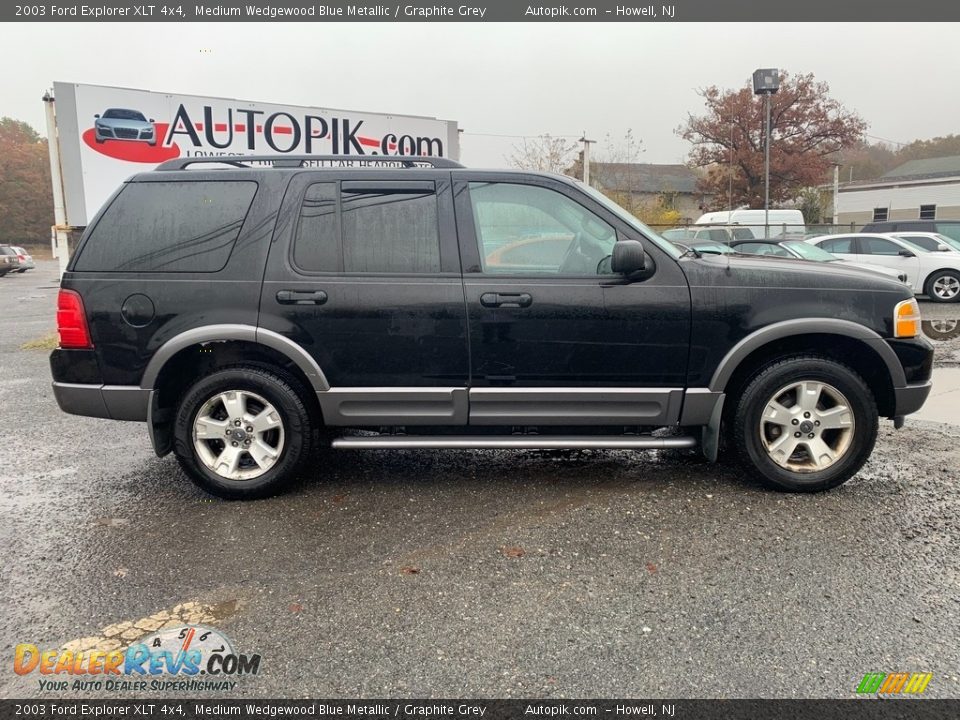 2003 Ford Explorer XLT 4x4 Medium Wedgewood Blue Metallic / Graphite Grey Photo #2