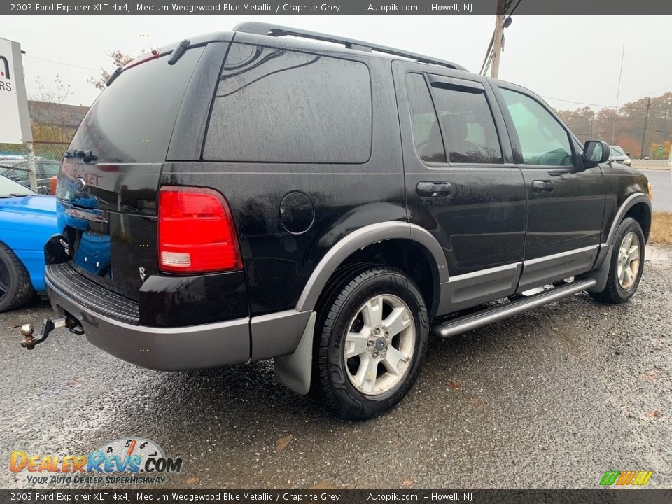2003 Ford Explorer XLT 4x4 Medium Wedgewood Blue Metallic / Graphite Grey Photo #3