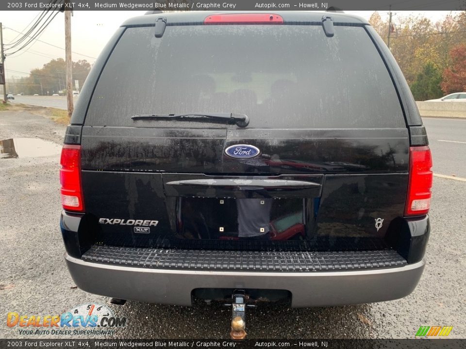 2003 Ford Explorer XLT 4x4 Medium Wedgewood Blue Metallic / Graphite Grey Photo #4