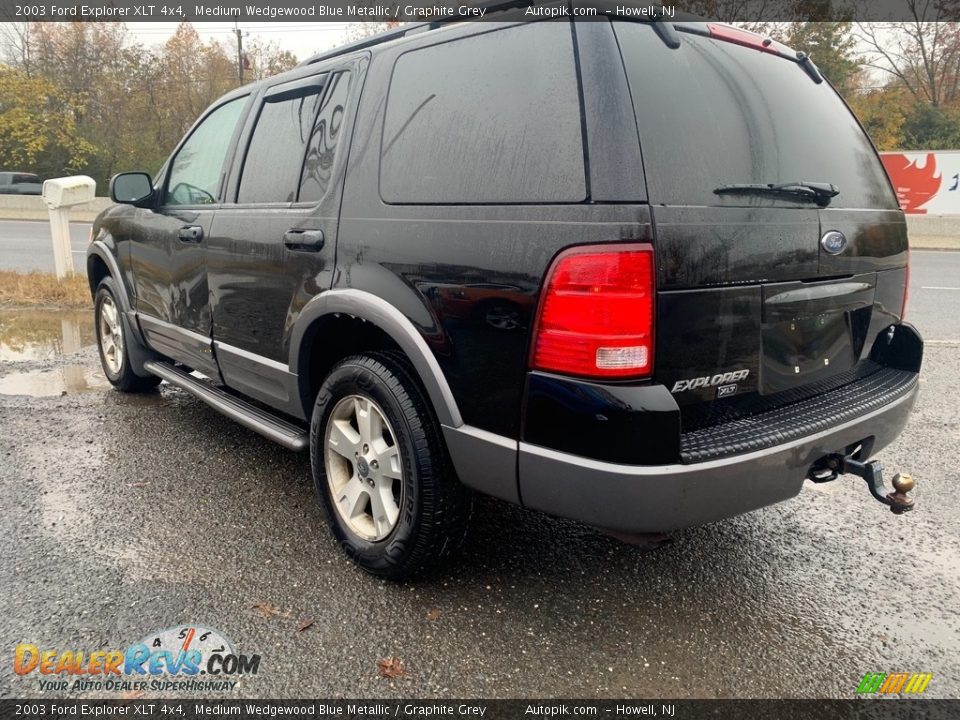 2003 Ford Explorer XLT 4x4 Medium Wedgewood Blue Metallic / Graphite Grey Photo #5
